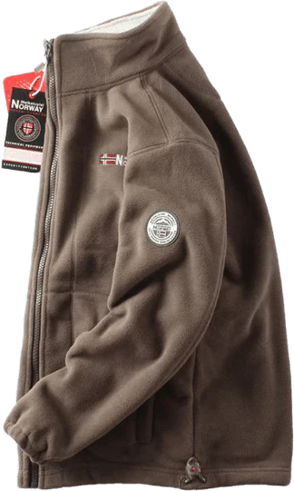 Veste double couche en polaire avec capuche