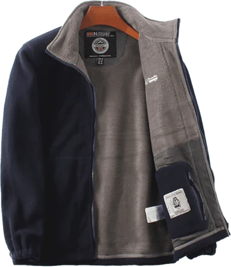 Veste double couche en polaire avec capuche